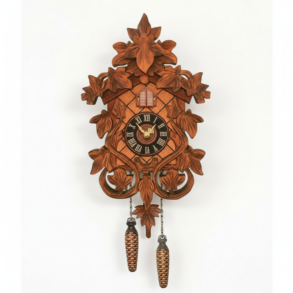 Coucou Horloge Murale Bois Vintage Pendule Artisanale - Variation 1