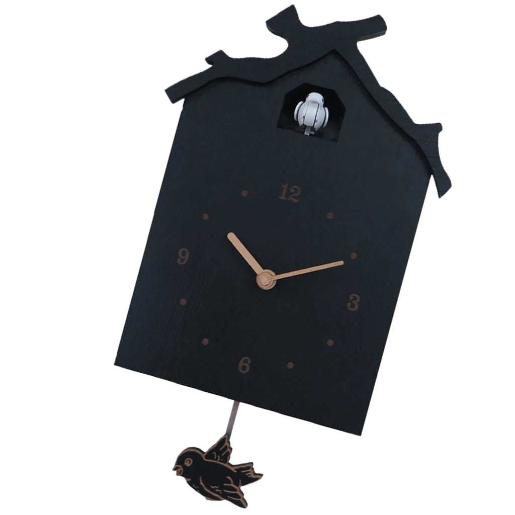 Coucou Horloge Murale Vintage Pendule Chiffres Romains Carillon.