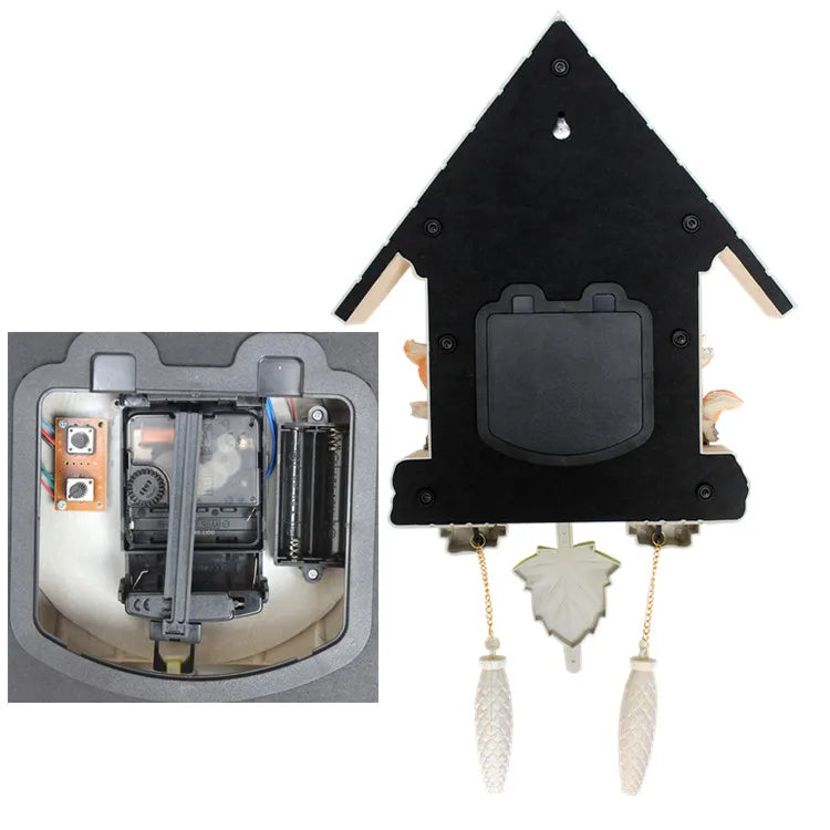 Coucou Horloge Murale Musicale Style Pastoral Décoration Salon