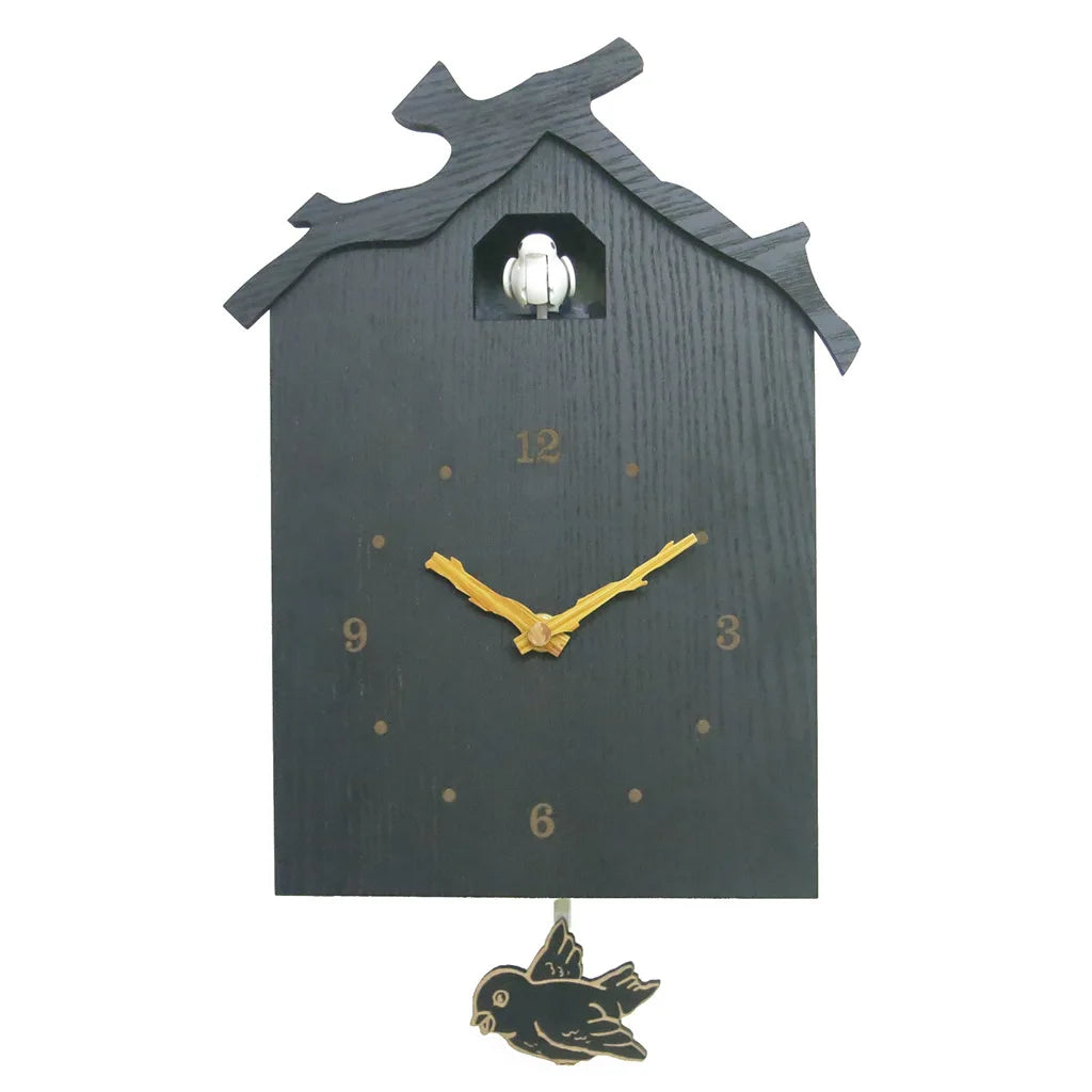 horloge coucou moderne noir
