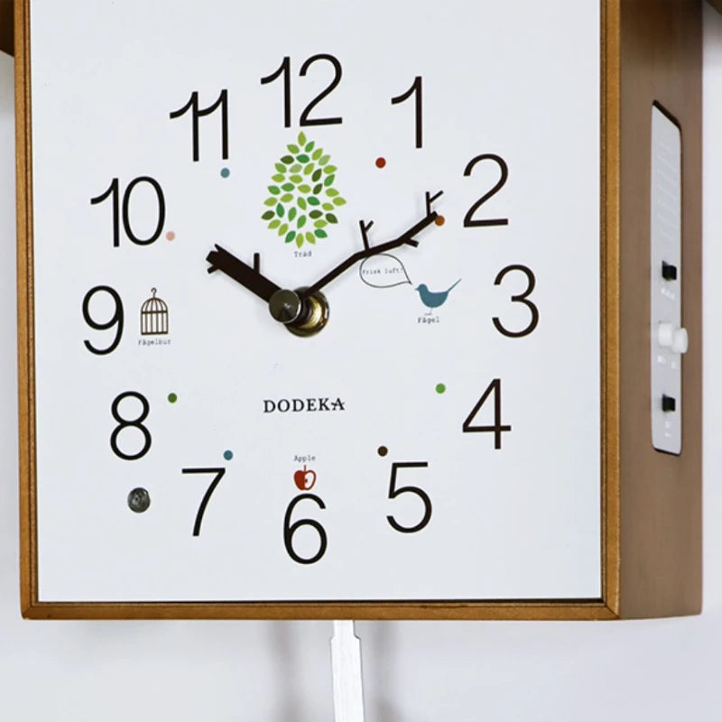 Coucou Horloge Murale Vintage Bois Grande Pendule Salon