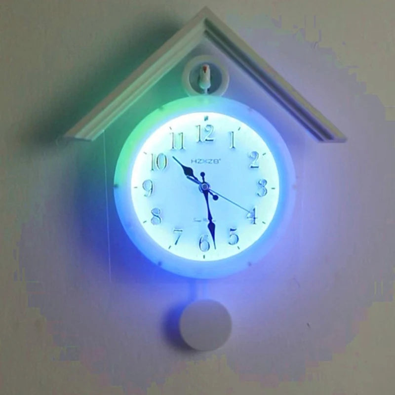 Coucou Horloge Murale Lumineuse Moderne à Poser