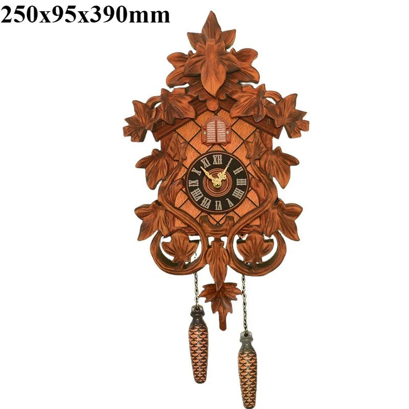 Coucou Horloge Murale Bois Vintage Pendule Décoration Maison