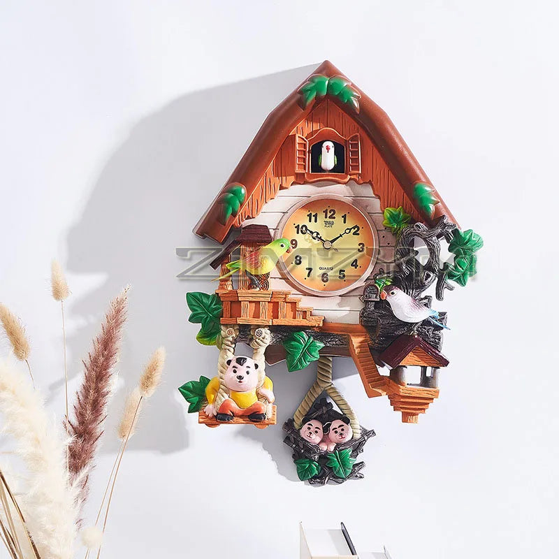 horloge coucou blanc