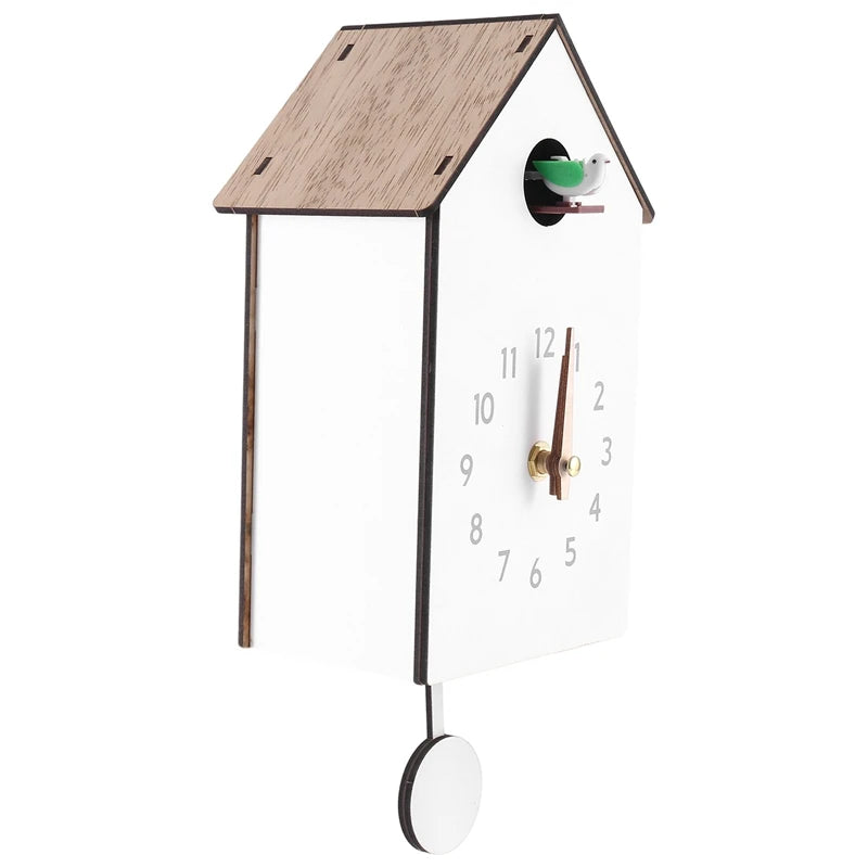 Coucou Horloge Murale Bois Moderne Électronique Chant Oiseau