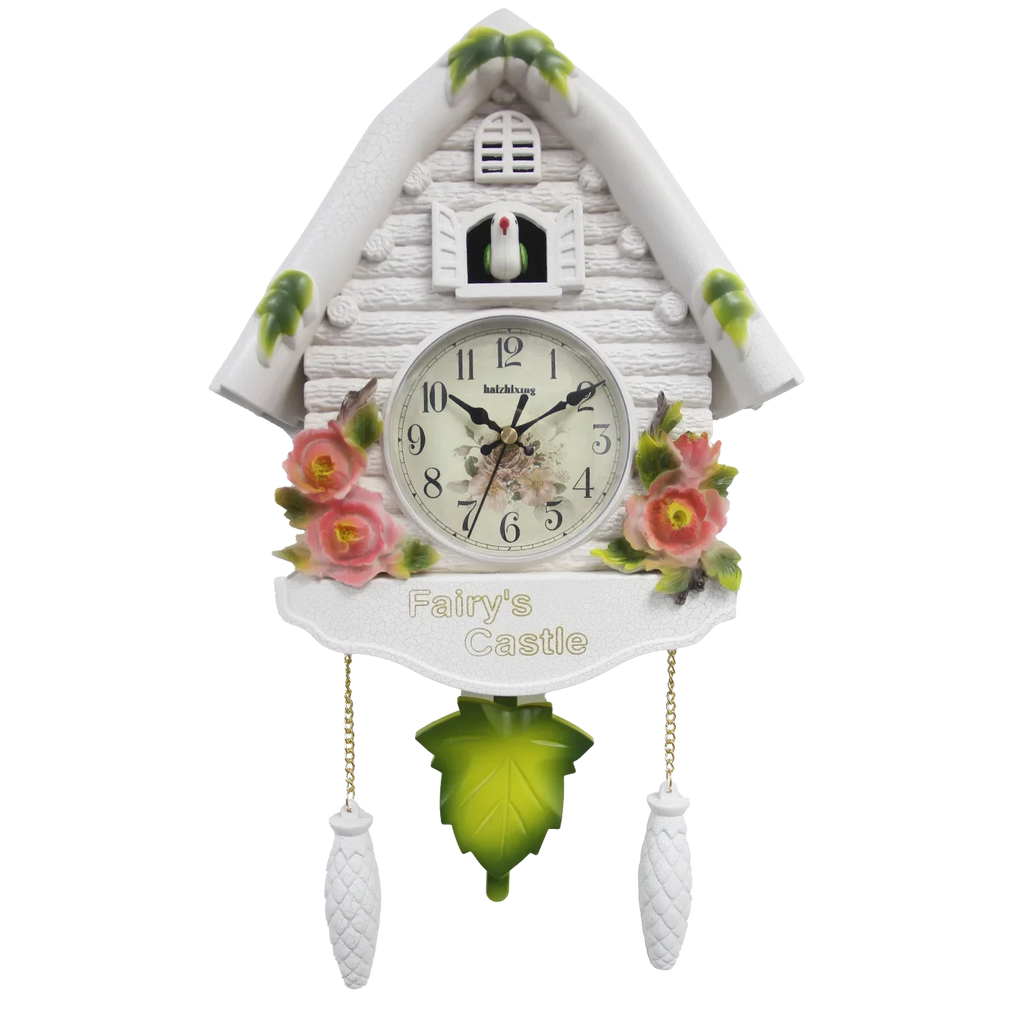 Coucou Horloge Murale Résine Traditionnelle Sonnerie Horaire