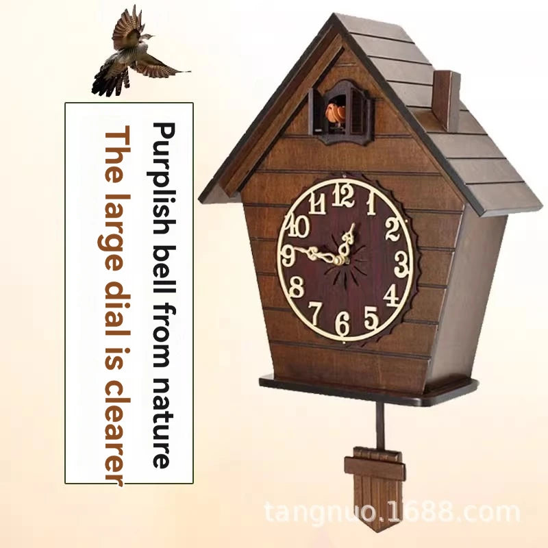 Coucou Horloge Murale Bois Nordique Dessin Animé Enfant