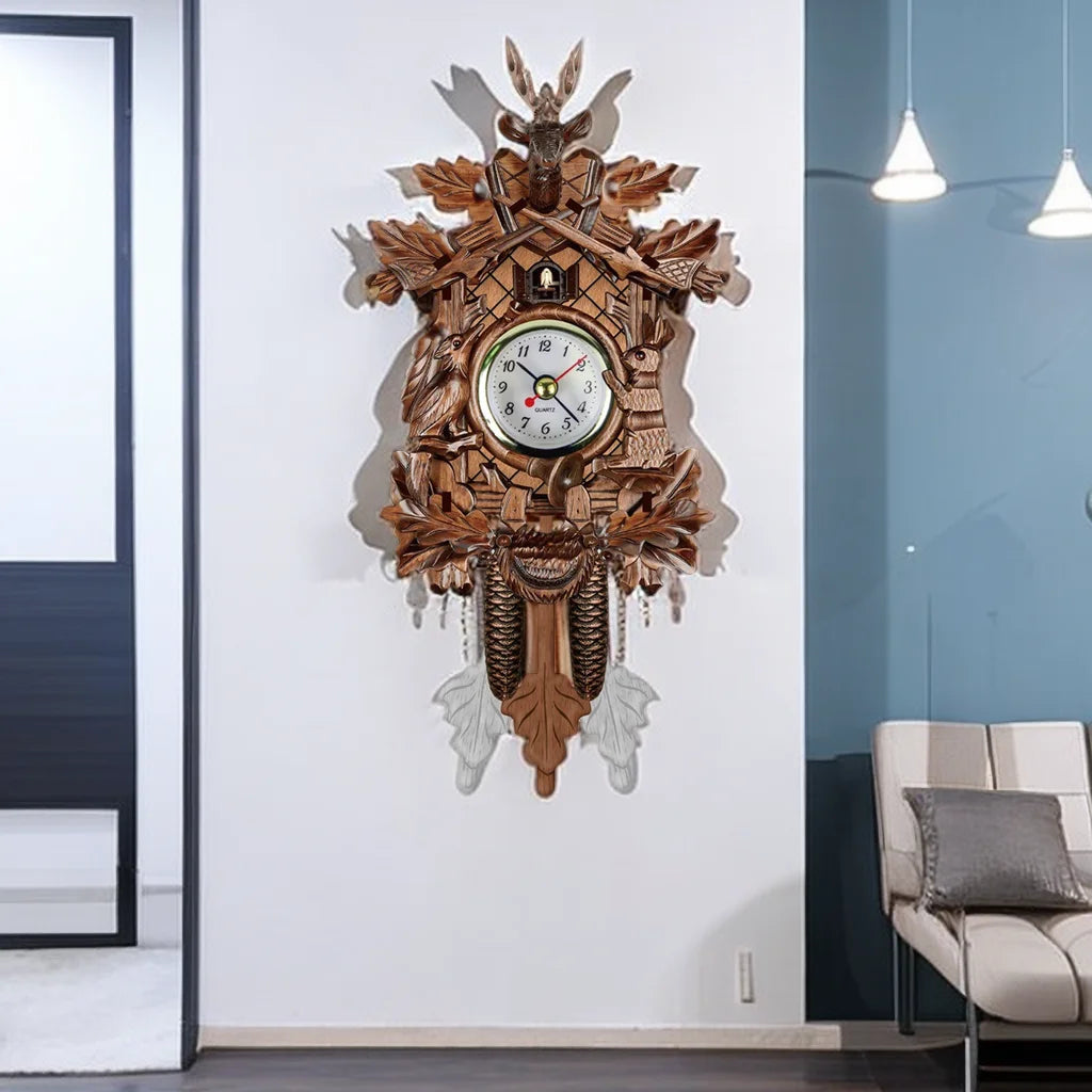 Coucou Horloge Murale Design Moderne Quartz Chantant