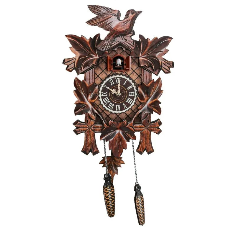 Coucou Horloge Murale Bois Vintage Pendule Déco
