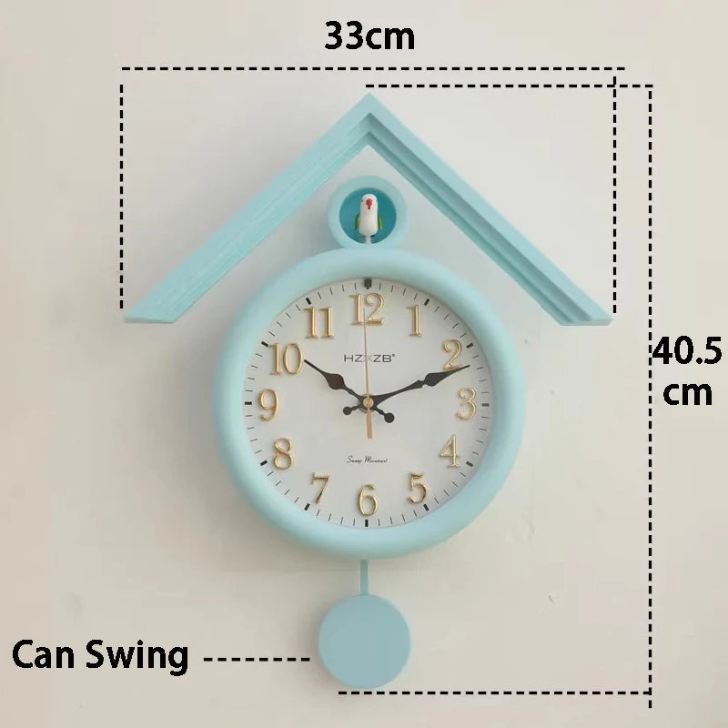 Coucou Horloge Murale Table LED Silencieuse Design Salon