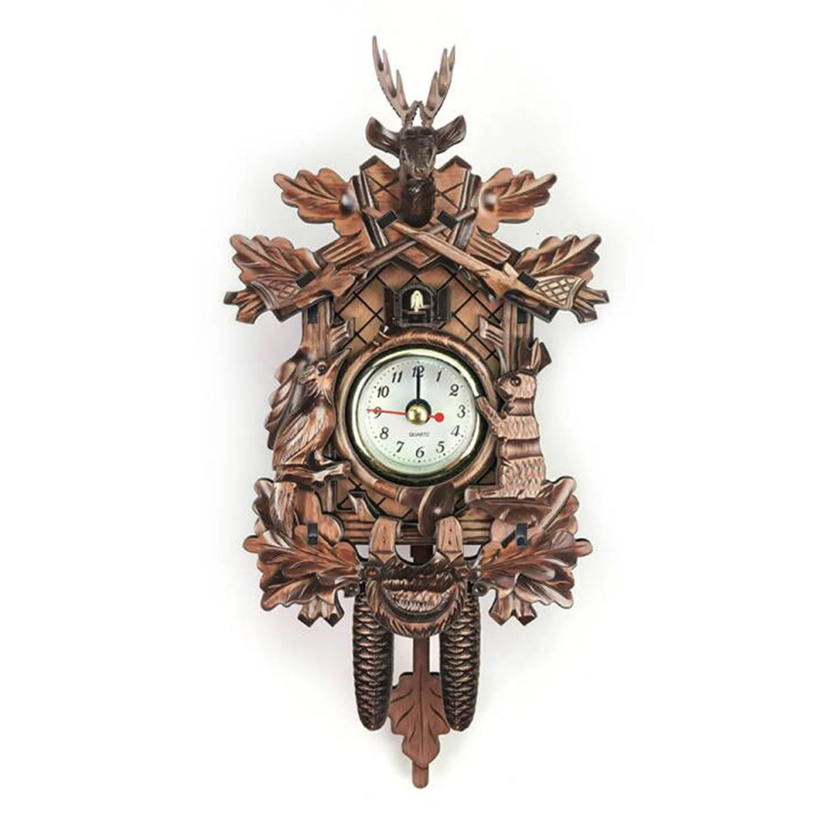 Coucou Horloge Murale Bois Rustique Décoration Intérieure