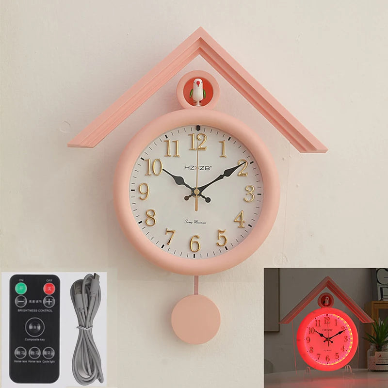 horloge coucou jaune