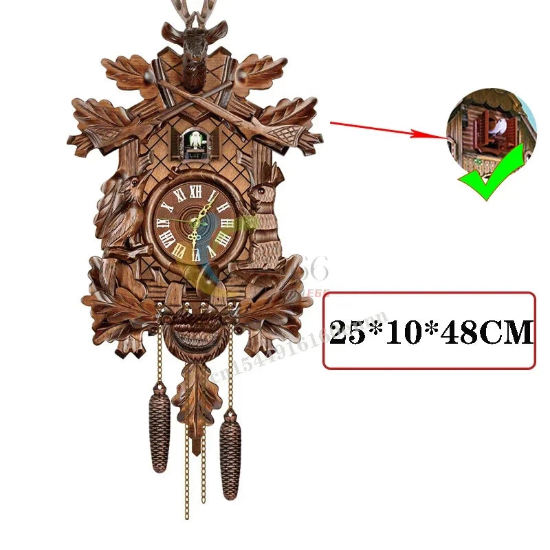 Coucou Horloge Murale Design Moderne Quartz Chantant