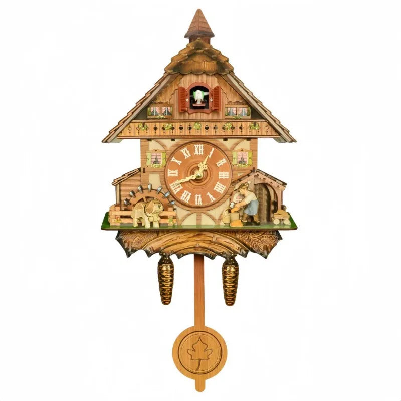 Coucou Horloge Murale Bois Vintage Pendule Déco