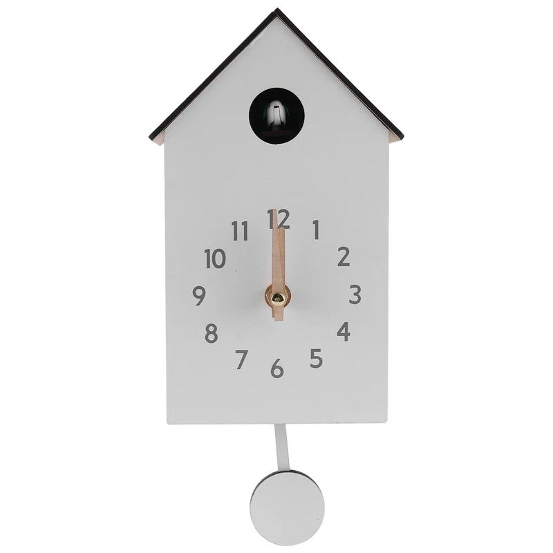 Coucou Horloge Murale Bois Moderne Électronique Chant Oiseau