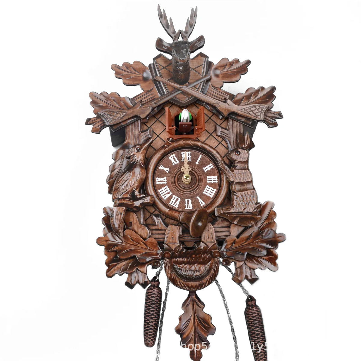 Coucou Horloge Murale Bois Pendule Forêt Noire Vintage